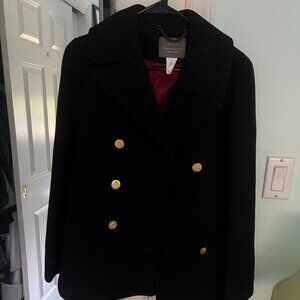 J Crew Stadium Cloth by Nello Gori Navy Peacoat - size 00